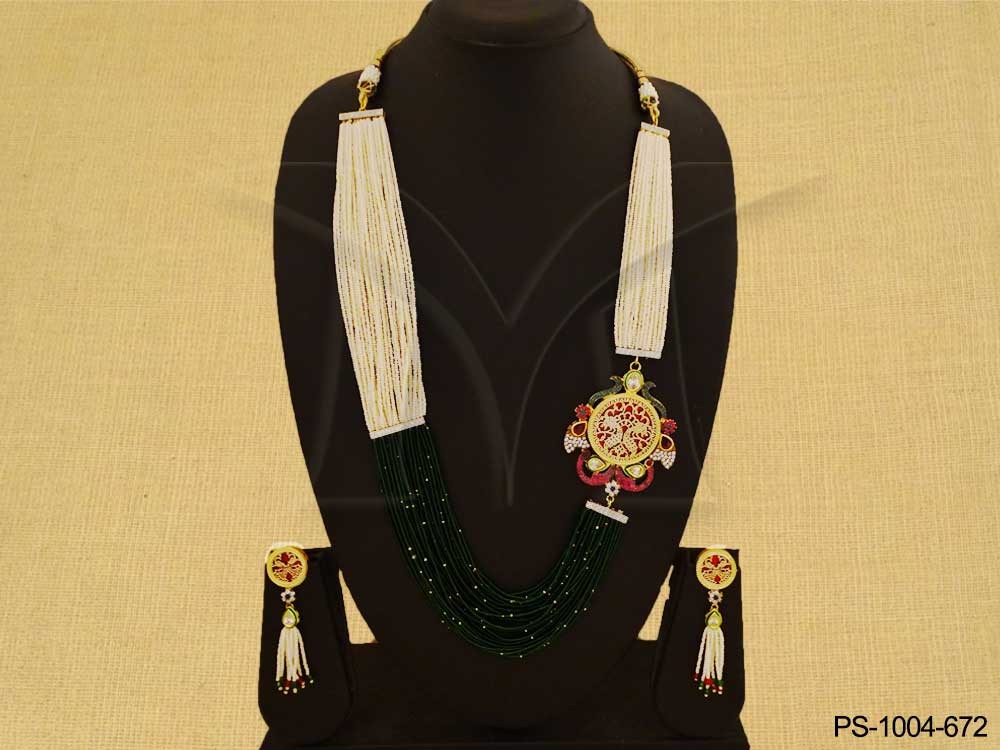 Designer sided Single Thewa Jewellery Set