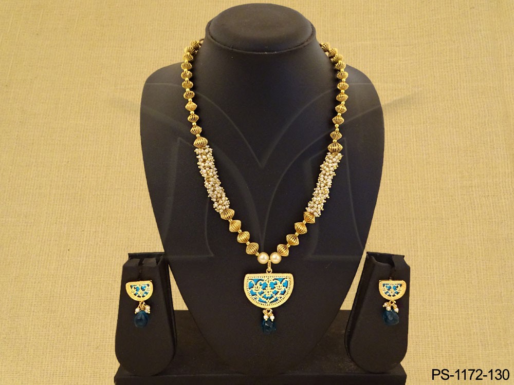 Thewa jewellery Designer Pendat Set