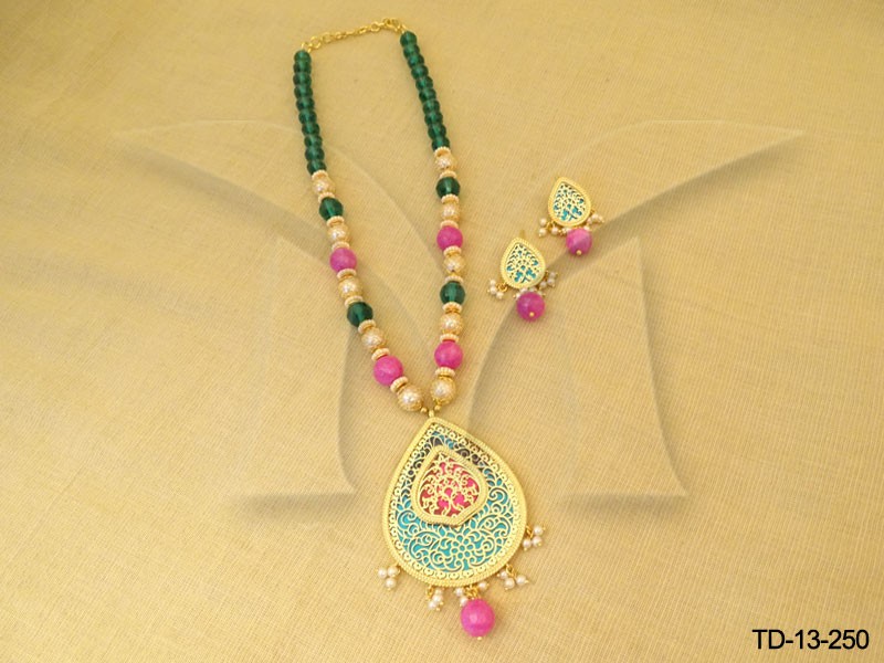 Rajwadi Double Thewa Jewellery