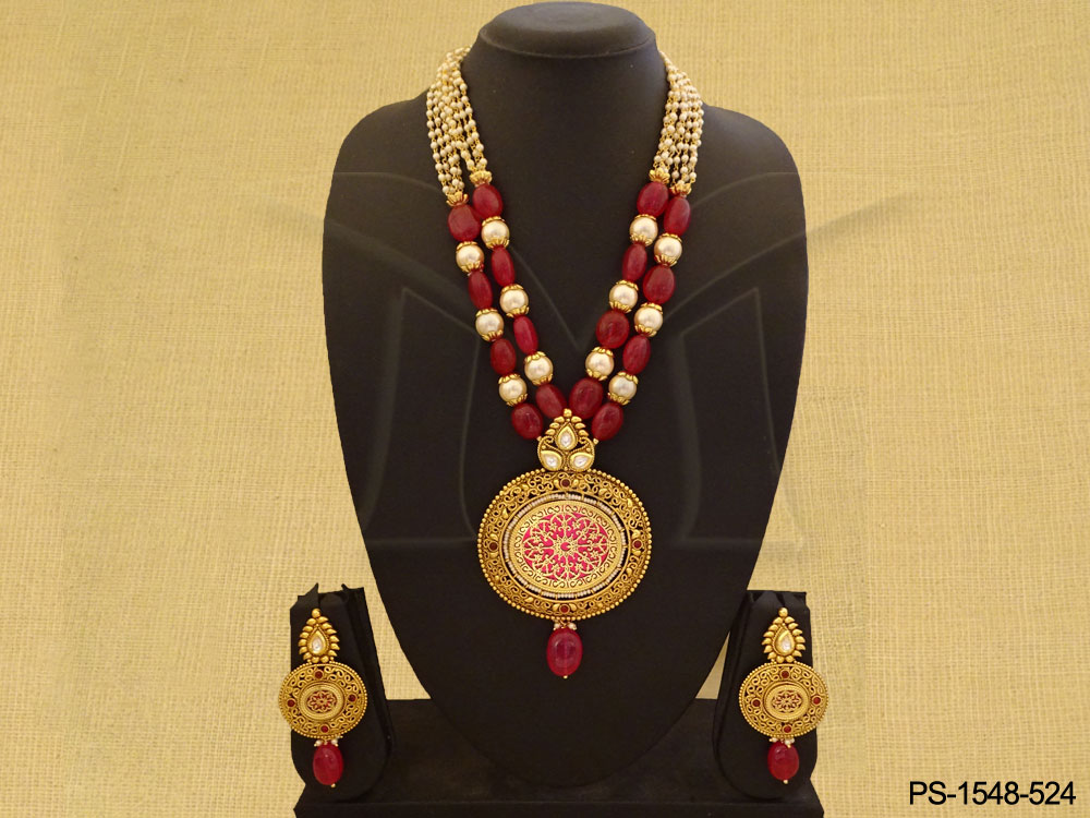 Thewa jewellery Designer Pendant Set