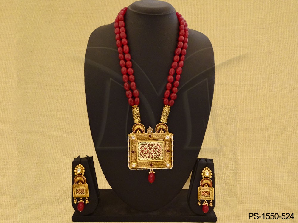 Designer Thewa jewellery Set