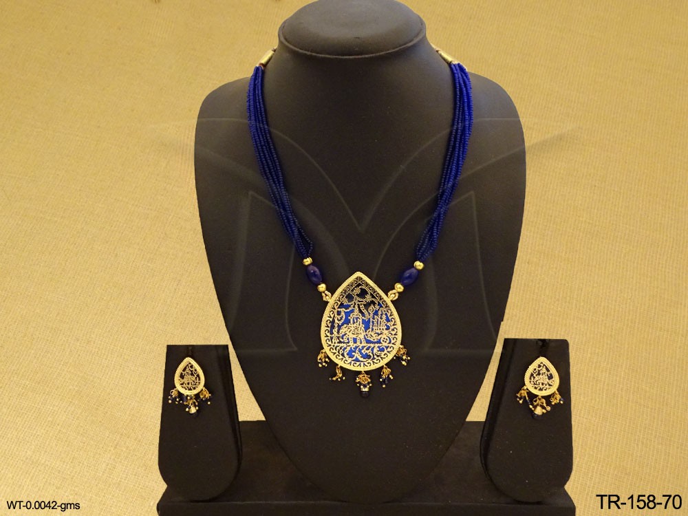 Rajwadi Thewa Jewellery Pendant